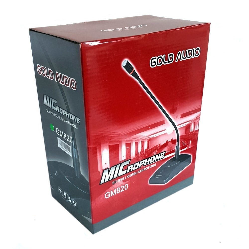 GOLD AUDIO GM-820 PROFESYONEL MASA KÜRSÜ MİKROFONU