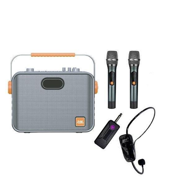 GOLD AUDIO GTX-6 EEK 150W ÇİFT EL TEK KAFA (HEADSET) TELSİZLİ TAŞINABİLİR HOPARLÖR