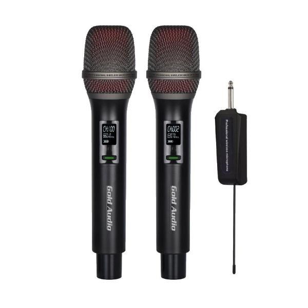 GOLD AUDİO GX-R852 EE ÇİFT EL UHF WİRELESS MİKROFON