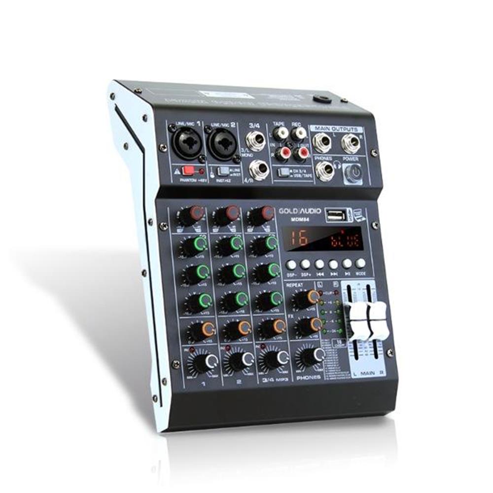 GOLD AUDIO MDM-84 4 KANALLI 16 DSP EFEKTLİ DECK MİKSER/USB/BLUETOOH/KAYIT ÖZELLİĞİ