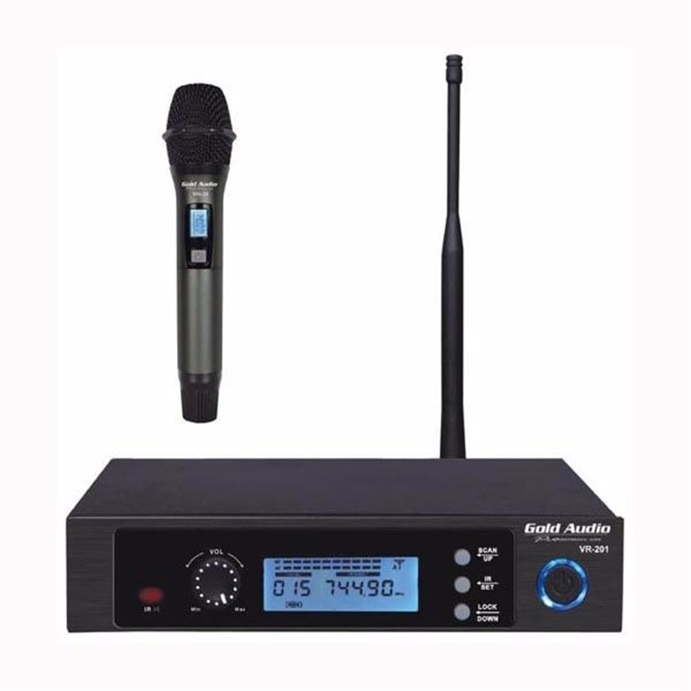 GOLD AUDIO PRO 2001E TEK EL DİGİTAL TELSİZ UHF MİKROFON