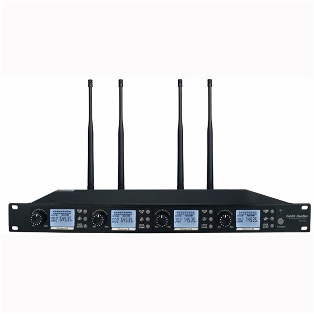 GOLD AUDIO PRO-2004 4 KANAL UHF TELSİZ MİKROFON
