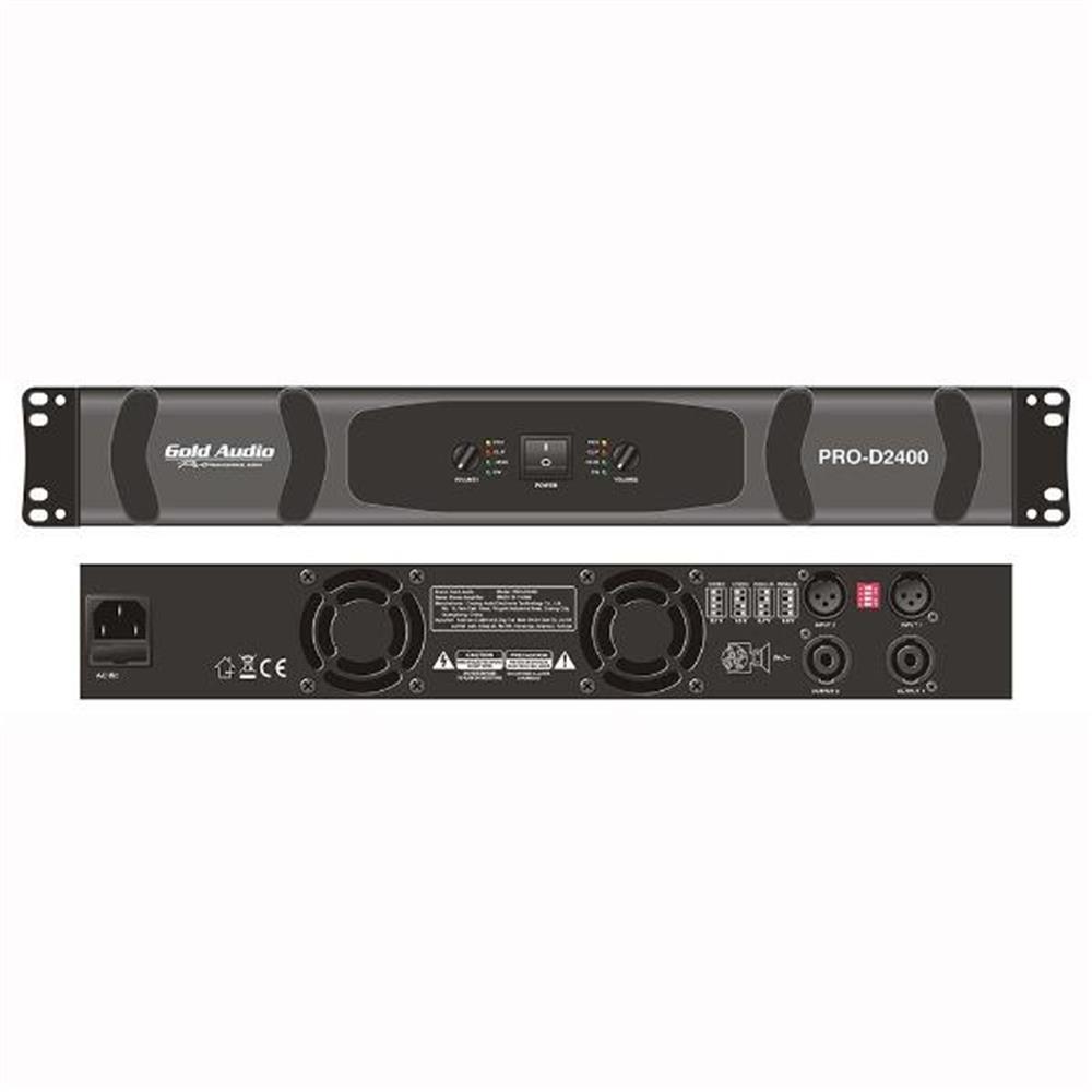 GOLD AUDİO PRO-D2400 2x2400 WATT POWER ANFİ