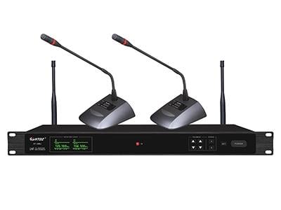 HTDZ HT-280U KABLOSUZ MASAÜSTÜ İKİLİ KÜRSÜ MİKROFONU