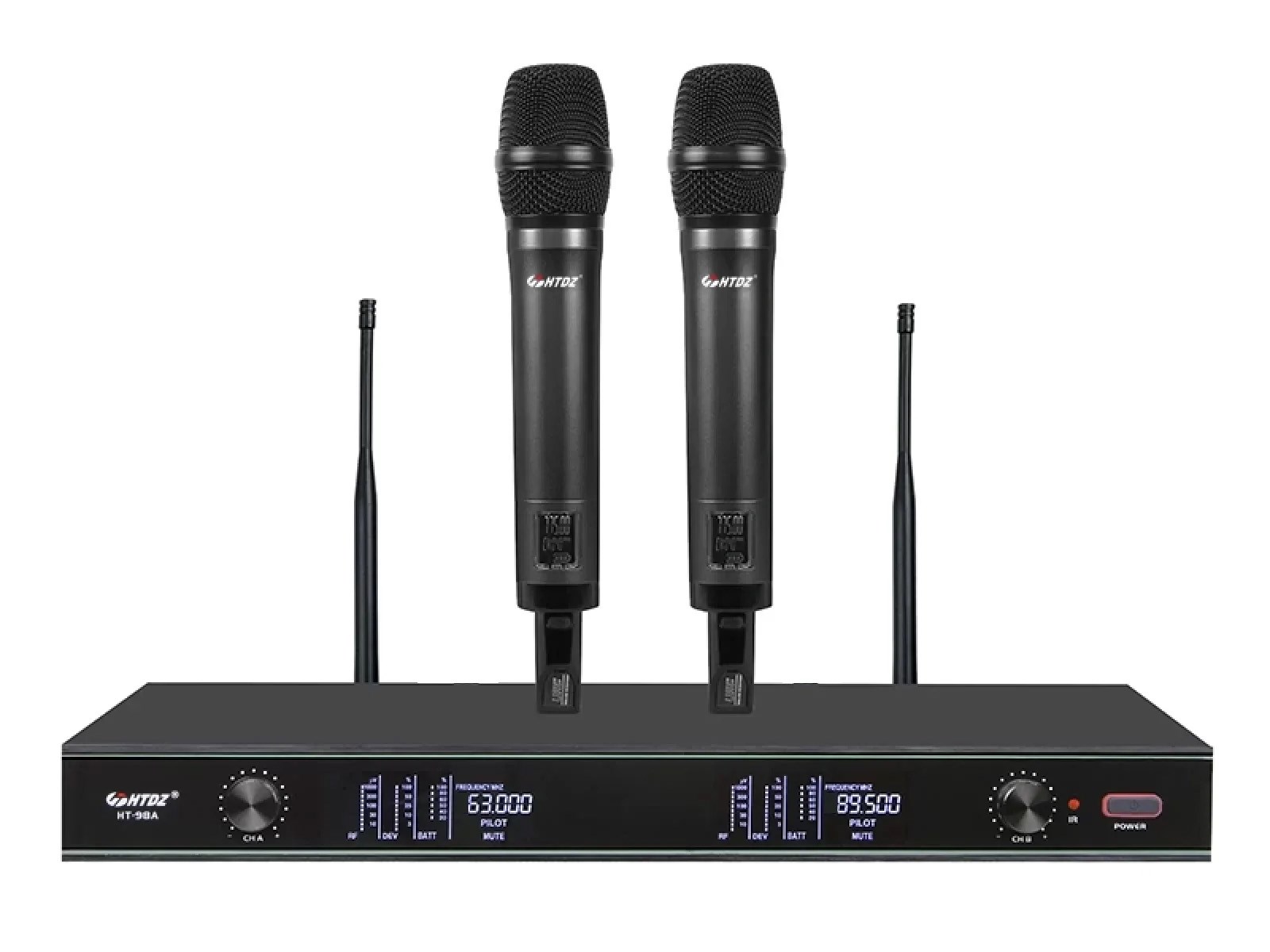 HTDZ HT-99A EL 200 KANAL ÇİFT EL KABLOSUZ TELSİZ MİKROFON