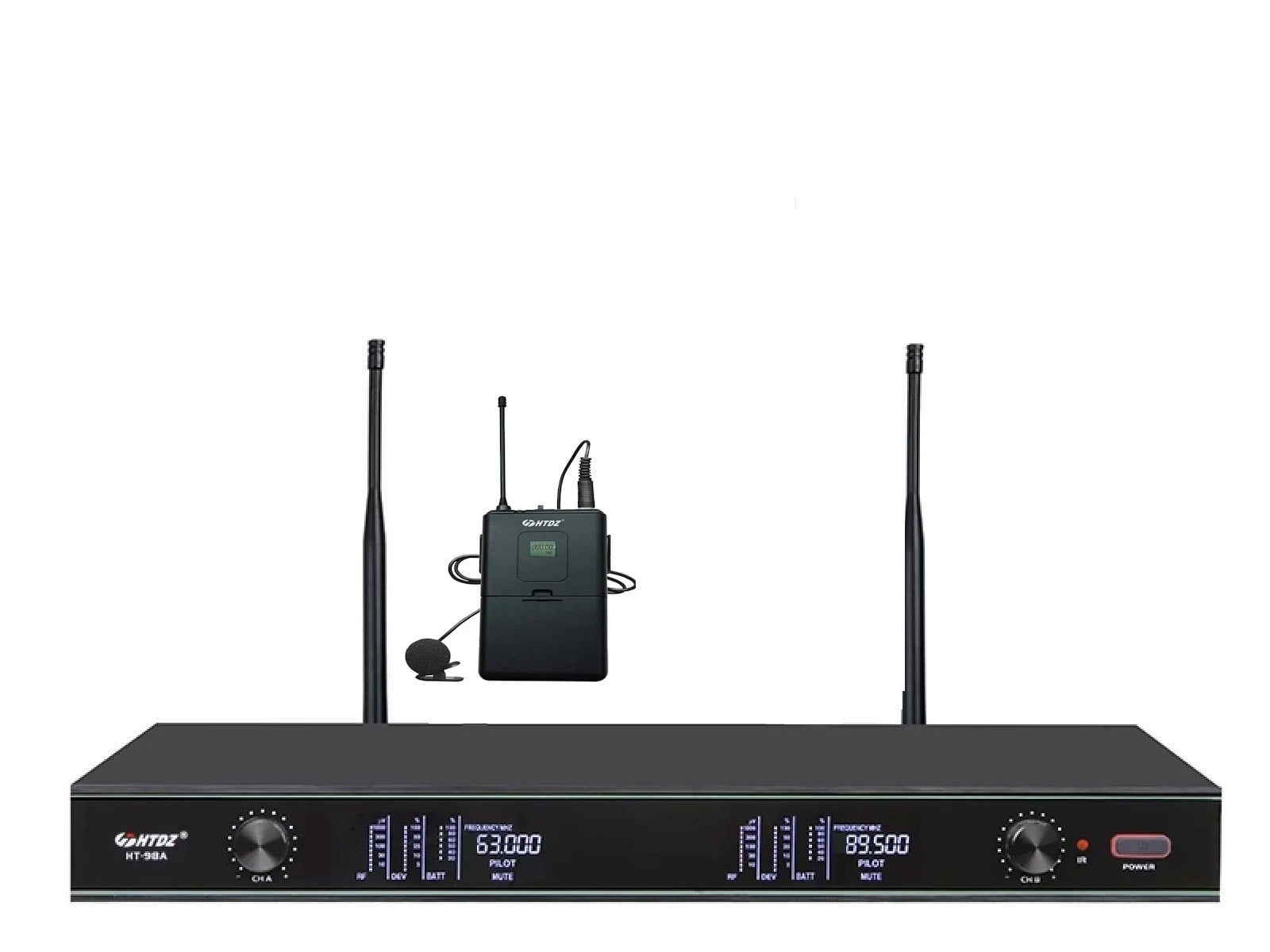 HTDZ HT-99U YAKA 200 KANAL TEK YAKA KABLOSUZ TELSİZ MİKROFON