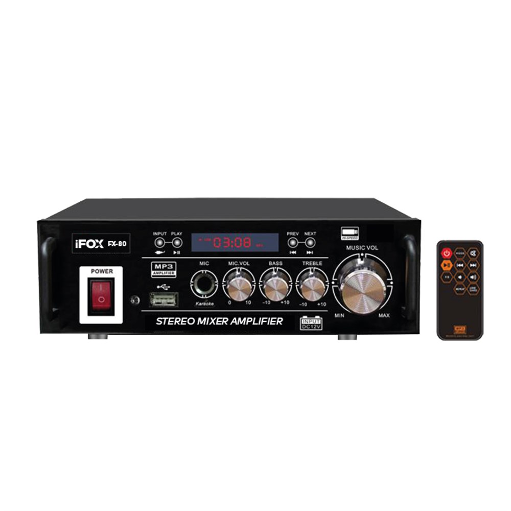 İFOX FX-80 STEREO MİKSER AMPLİFİKATÖRLER