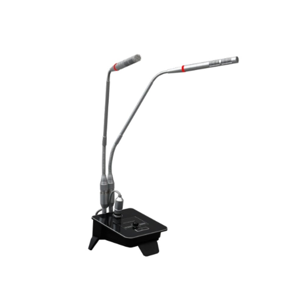 KLANGMEİSTER KGM-25 İKİLİ IŞIKLI SEHPALI MİKROFON - 2X45CM