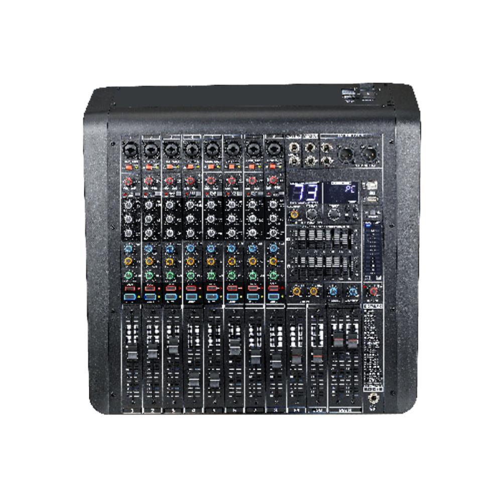KLANGMEİSTER PM8-PRO 8 KANALLI 2X650W TEK AUXLU 99 DSP EFEKTLİ ANFİLİ MİKSER