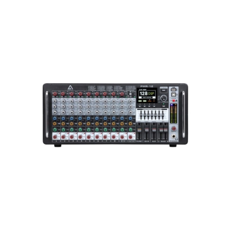 KLANGMEİSTER PMR-12 12 KANALLI 2X800W TEK AUXLU 128 DSP EFEKTLİ ANFİLİ MİKSER