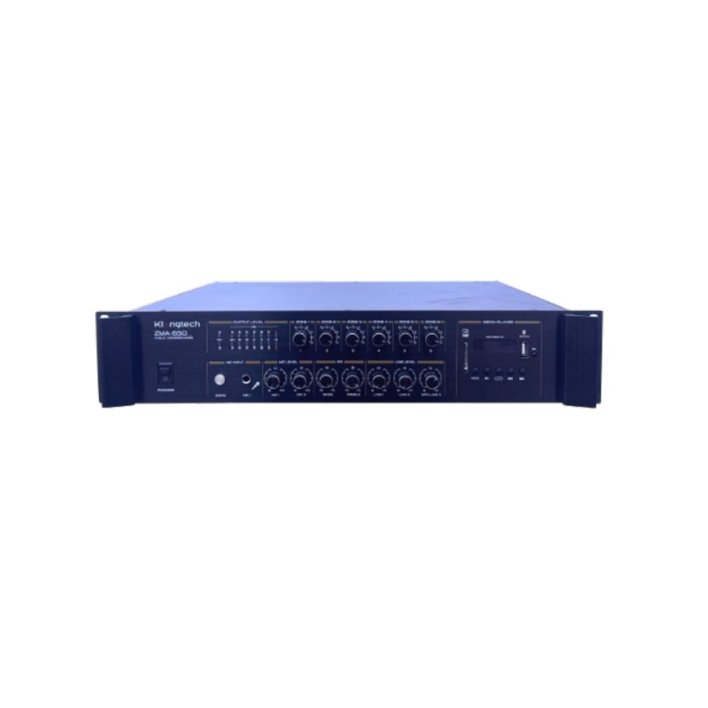 KLANGMEİSTER ZMA-650 6 BÖLGELİ 500W 100V HAT TRAFOLU MİKSER AMPLİFİKATÖR