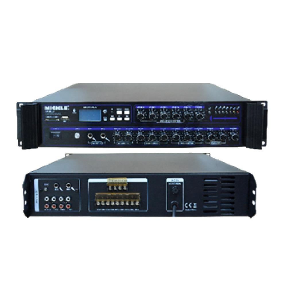 KLANGTECH MA5500 6 BÖLGELİ 500W HAT TRAFOLU ANFİLİ MİKSER