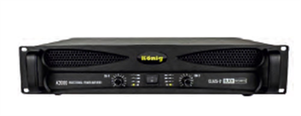 KÖNİG A-1300 BLACK 1000 WATT 2 KANALLI POWER ANFİ