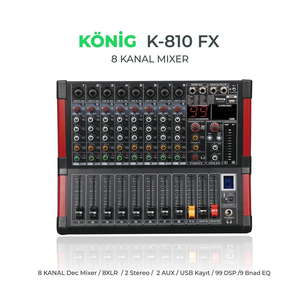 KONİG K810 FX DECK MIKSER