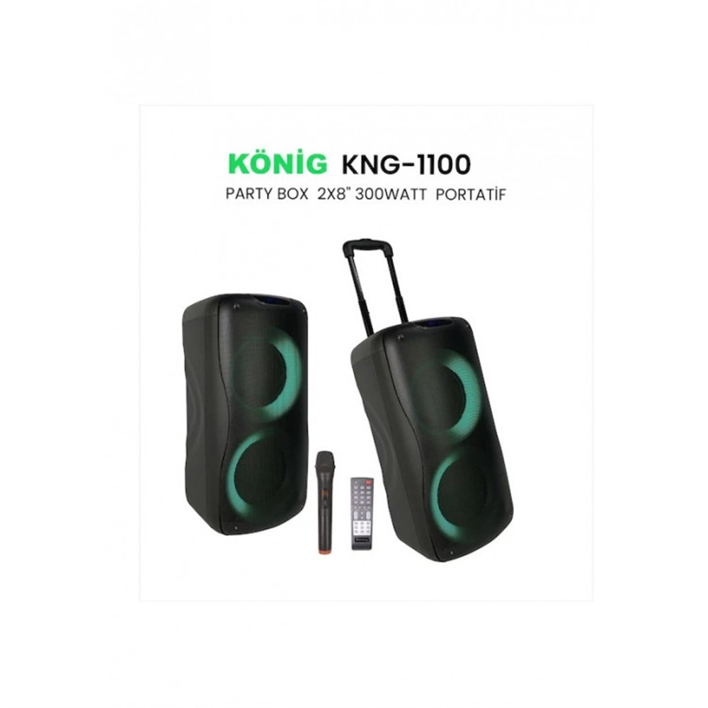 KÖNİG KNG-1100 300 WATT AKTİF HOPARLÖR
