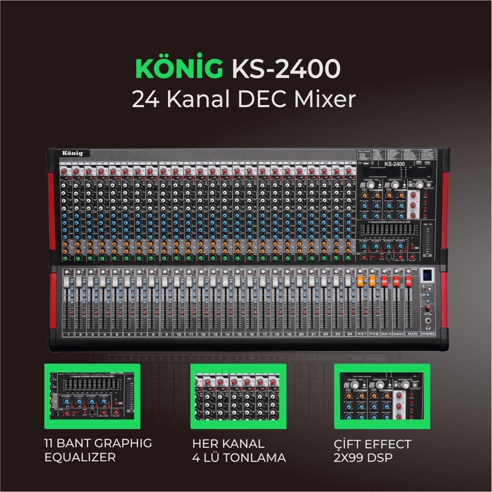 KONİG KS2400 DECK MIKSER