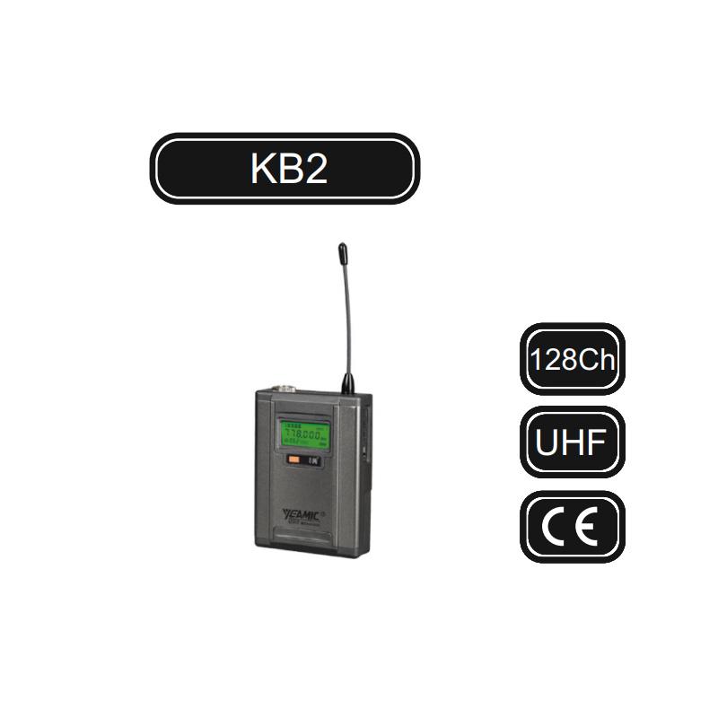 KRAFTİG KB2 128 KANAL UHF BEL TİPİ TELSİZ MİKROFON