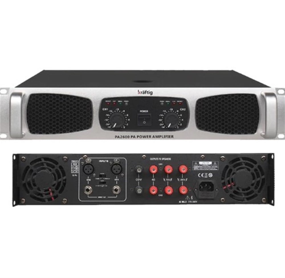 KRAFTIG PA2300 2x300W 100V POWER ANFI 