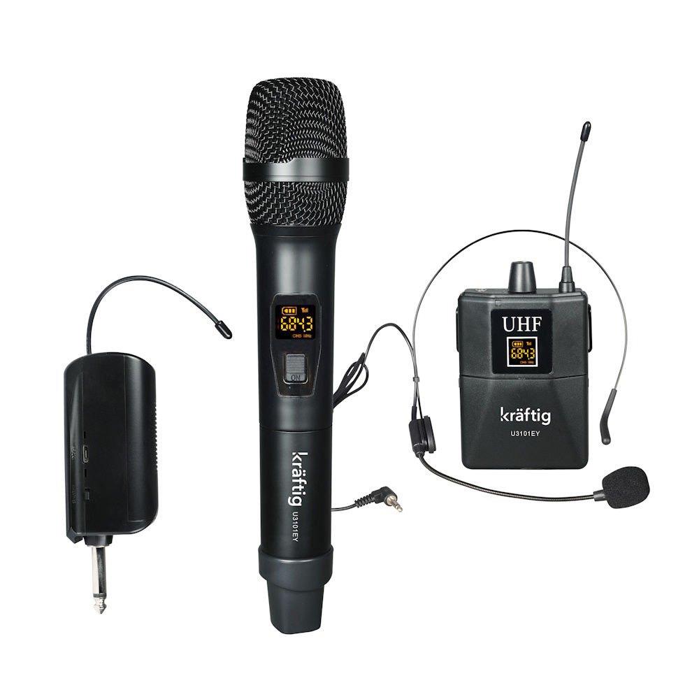 KRAFTİG U3101EY TEK YAKA TEK EL UHF WİRELESS MİKROFON
