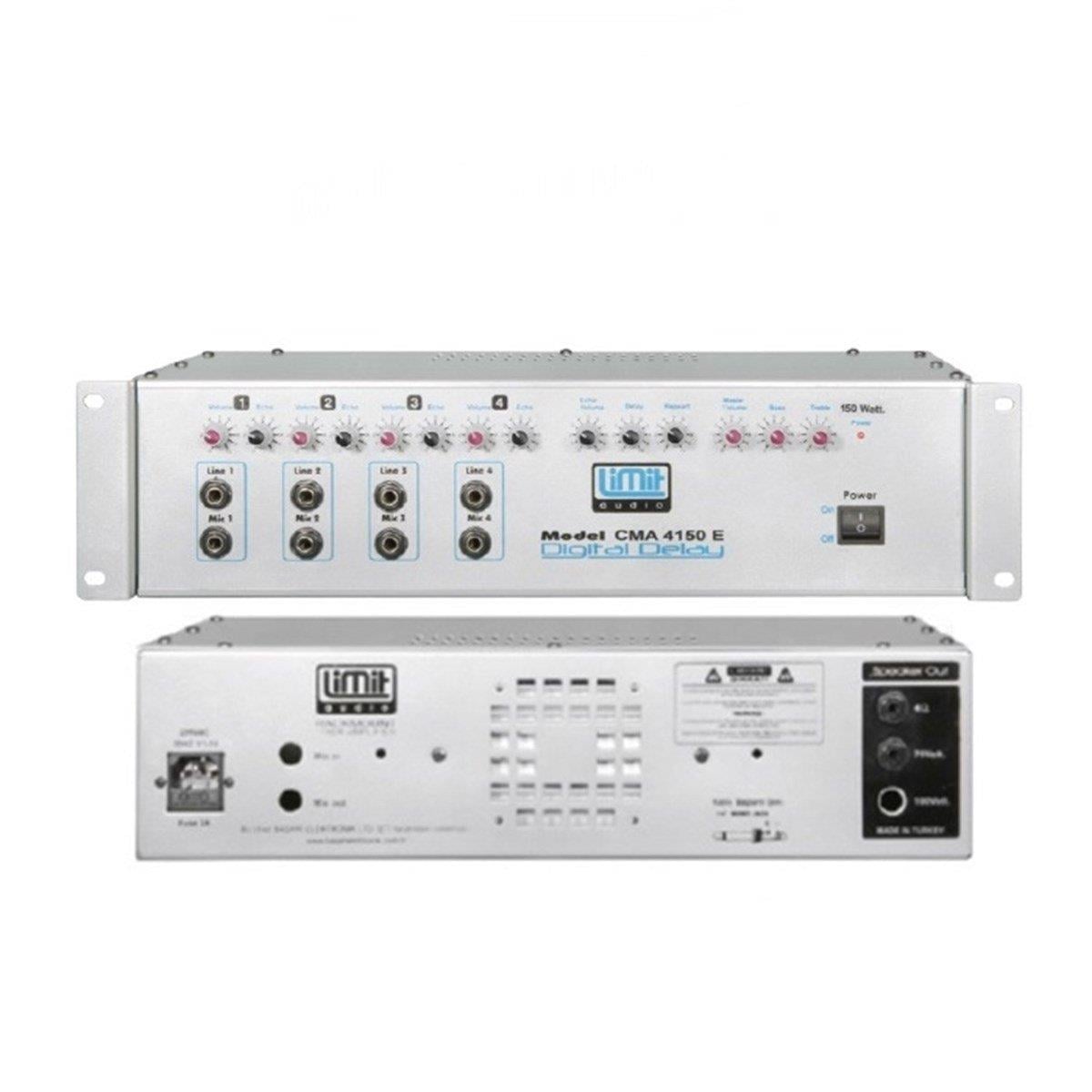 LİMİT AUDİO CMA-4150E 4 KANAL GİRİŞLİ 150W EKOLU ANFİLİ MİKSER