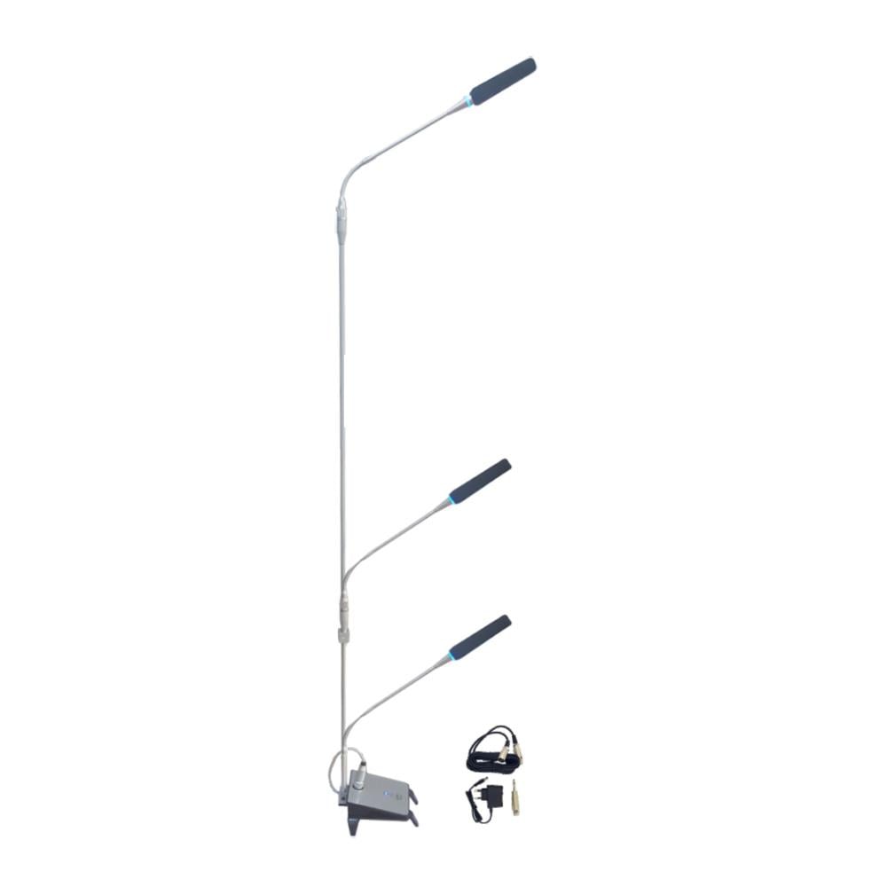 MÄCHTİG KG-3414 3'LÜ KONDANSATÖR KÜRSÜ MİKROFONU (140CM BOY)