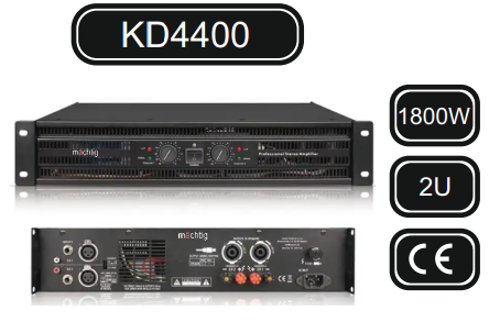 MACHTİG KD4400 POWER MİKSER 4x450W-2Ω/4x300W-4Ω/ 4x200W-8Ω POWER MİKSER