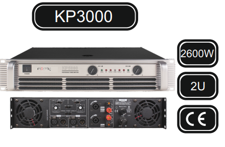 MACHTİG KP3000 POWER MİKSER 2x1300W-2Ω/2x900W-4Ω/ 2x600W-8Ω POWER MİKSER