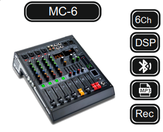 MACHTIG MC-6 6 MONO MİK. GİRİŞ DECK MİKSER