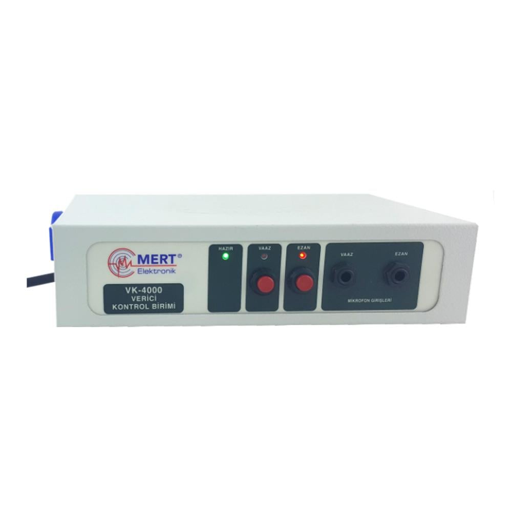 MERT ELEKTRONİK VK4000 MİKRO İŞLEMCİ KONTROLLÜ CAMİ TİPİ MERKEZ VERİCİ