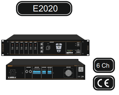 MİCKLE E2020 6 KANAL ACİL MESAJ ÜNİTESİ