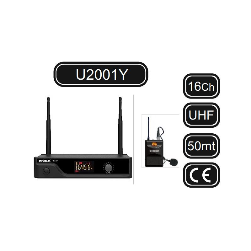 MICKLE EU2100EY 16 KANAL TEK YAKA UHF TELSİZ MİKROFON