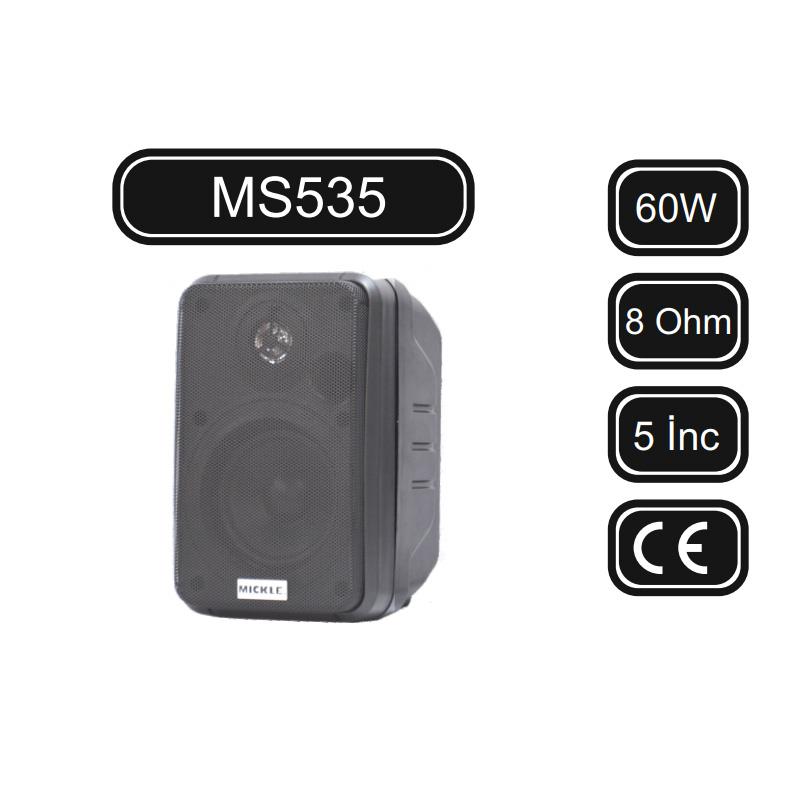 MİCKLE MS535 60 WATT 5inch DUVAR HOPARLÖR