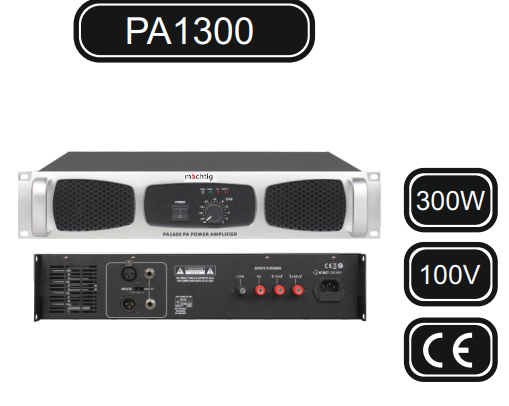 MİCKLE PA1300 300W 100V MİKSER AMPLİFİKATÖR