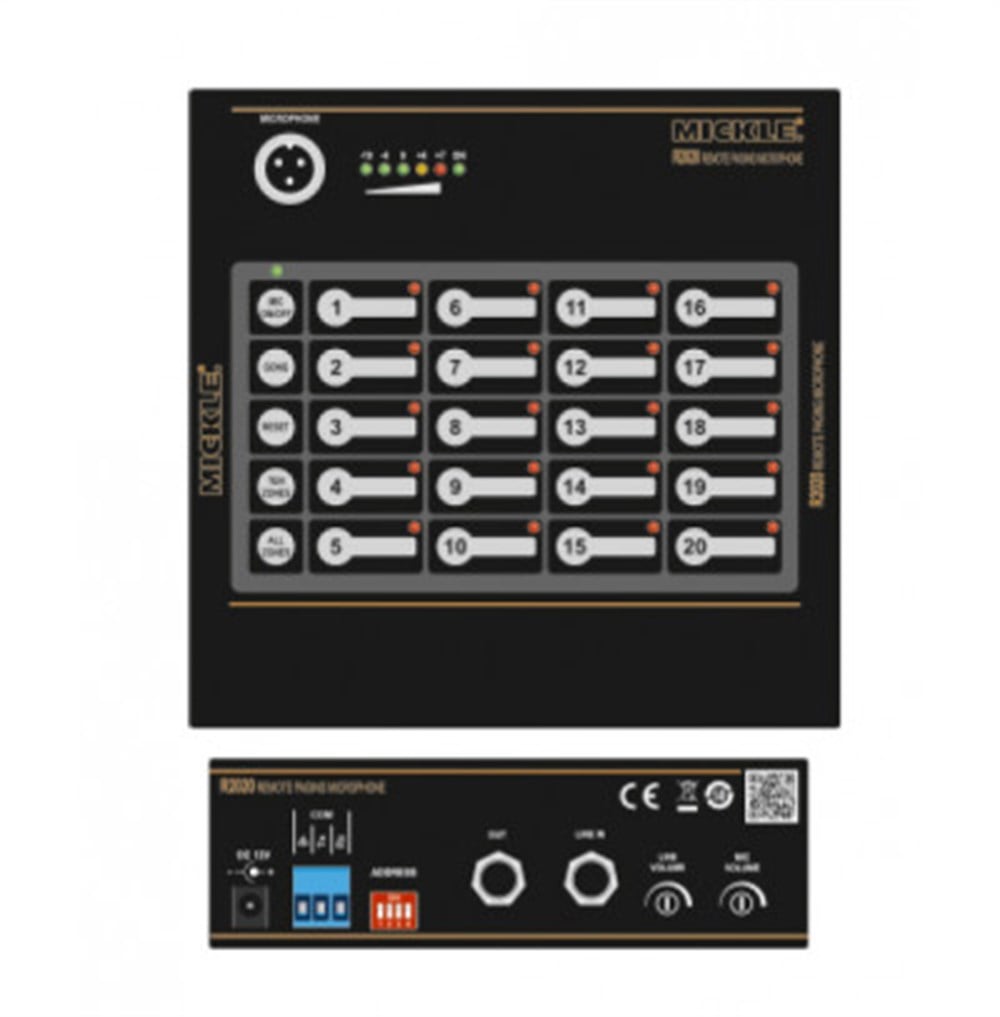 MİCKLE R2020 20 KANAL UZAK MASAÜSTÜ MİKROFON