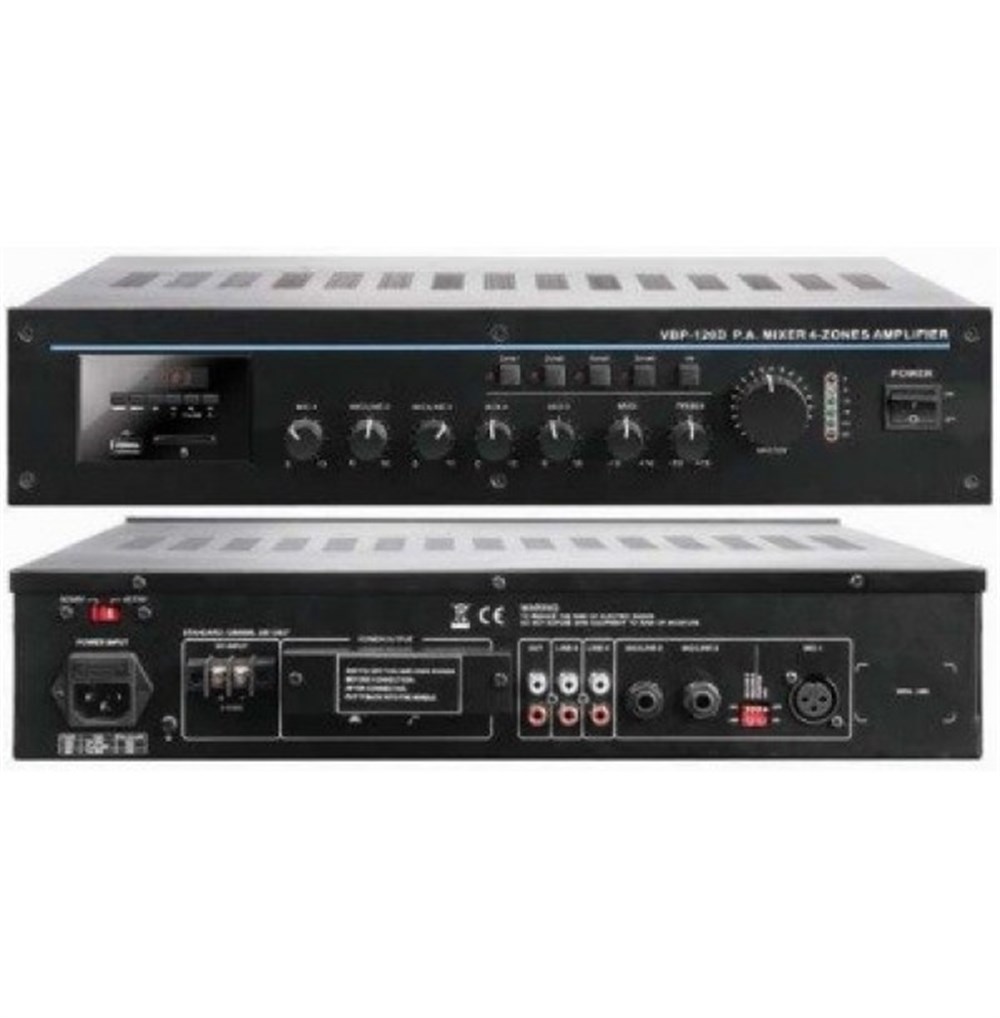 MİCKLE VAP60D HAT TRAFOLU 100 VOLT ANFİ 120 WATT