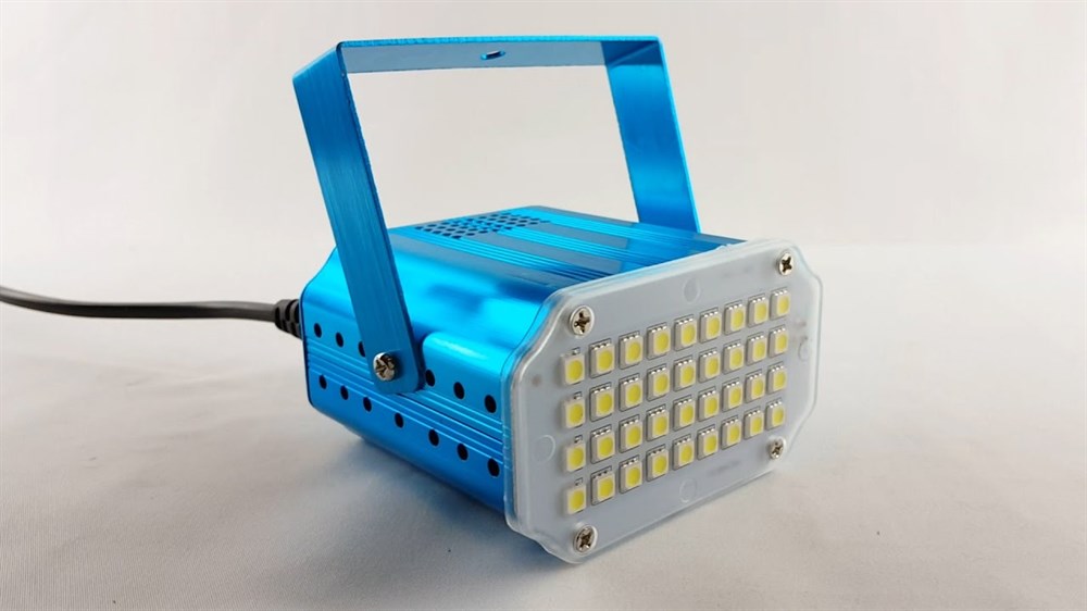 MİNİ RGB 36 LED BEYAZ SESE DUYARLI STROBE IŞIK