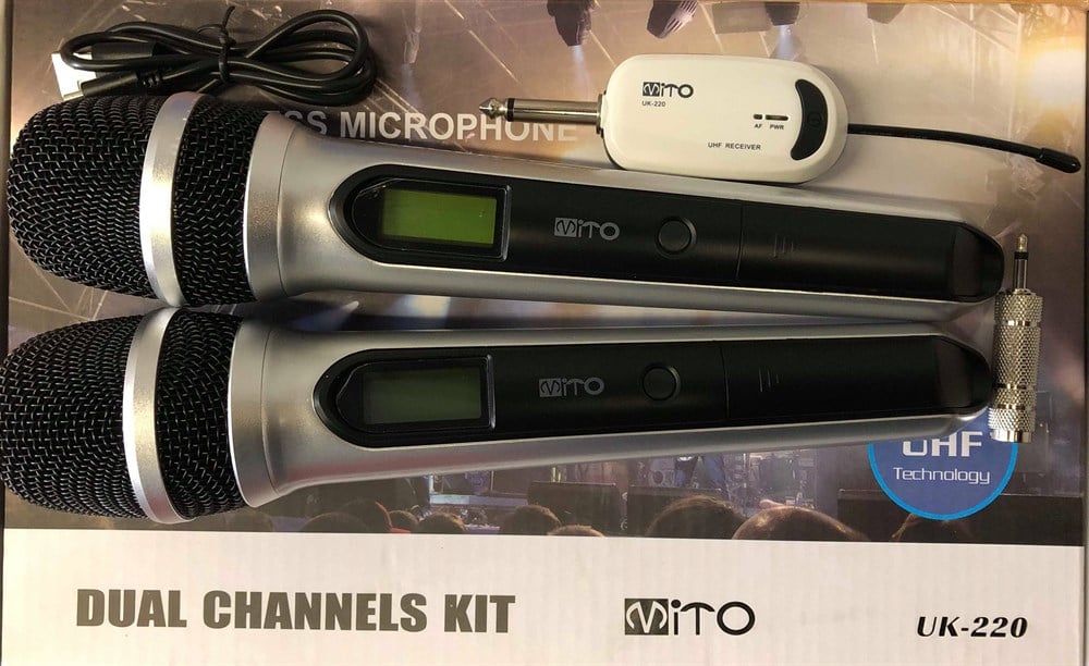 MİTO UK-220 DİGİTAL ÇİFT EL TELSİZ MİKROFON WİRELESS 