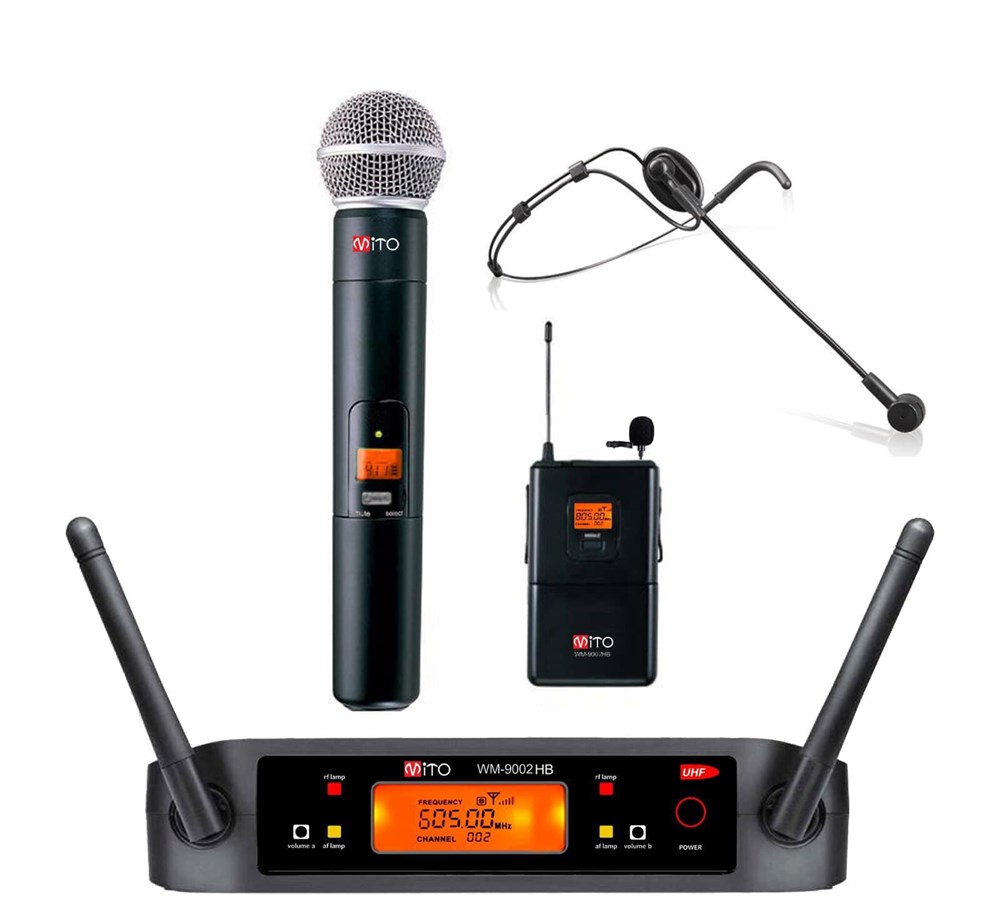 MİTO WM-9002 HB ÇİFT EL-YAKA UHF DİGİTAL TELSİZ MİKROFON