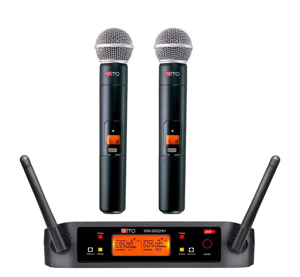 MİTO WM-9002 HH ÇİFT EL UHF DİGİTAL TELSİZ MİKROFON
