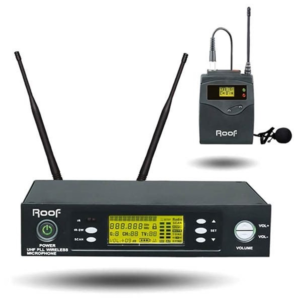 ROOF R-1550S UHF KABLOSUZ YAKA MİKROFONU