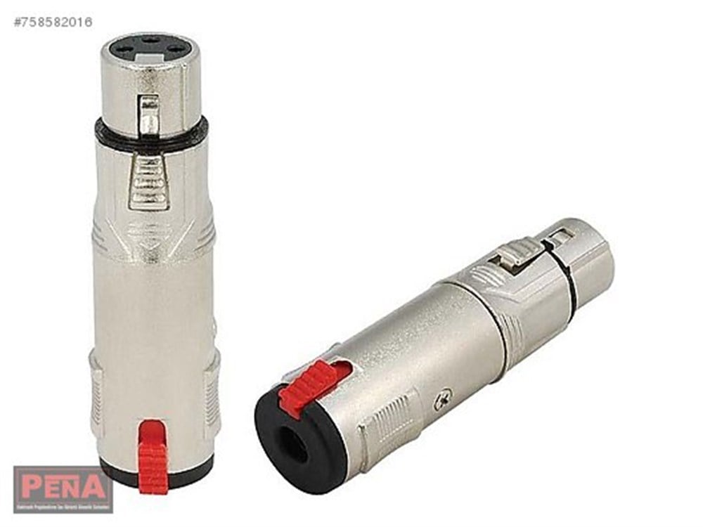 ROXTONE R387 XLR 3PİN DİŞİ-6.3MM STEREO DİŞİ ÇEVİRİCİ 15Lİ PAKET
