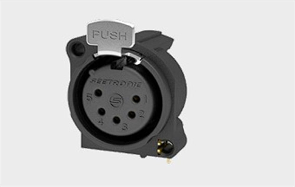SEETRONIC SCBDF5-V 5 KUTUPLU DİŞİ XLR ŞASE PLASTİK GÖVDE 10 LU HAZIR PAKET 