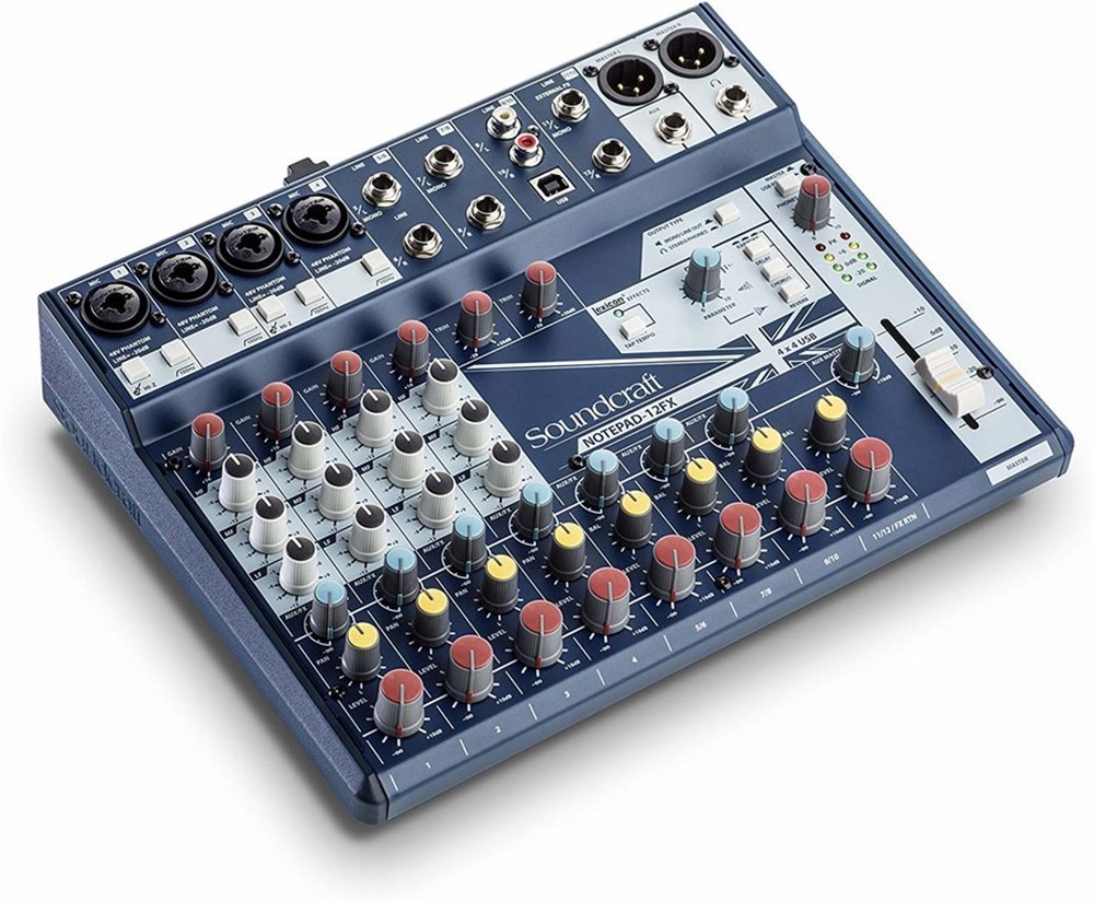 SOUNDCRAFT NOTEPAD-12FX 12 KANALLI EFEKTLİ DECK MİKSER