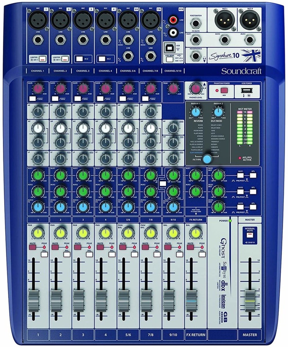 SOUNDCRAFT SIGNATURE 10 KANALLI EFEKLİ DECK MİKSER