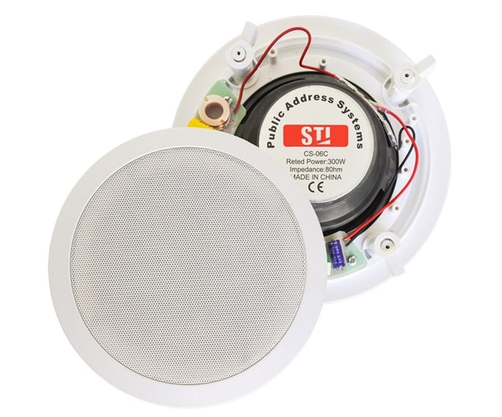 STİ CS-06 ALÇIPAN TAVAN HOPARLÖRÜ 3-6 WATT / 100V TRAFOLU / 8 OHM