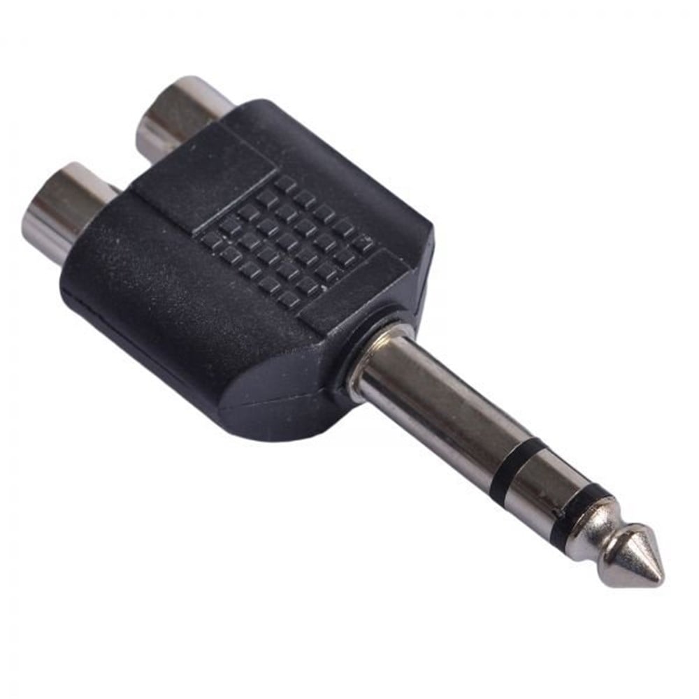STİ LB 2048 2 X RCA - 1/4 İNÇ 6,3MM STEREO JACK ÇEVİRİCİ (10LU HAZIR PAKET)