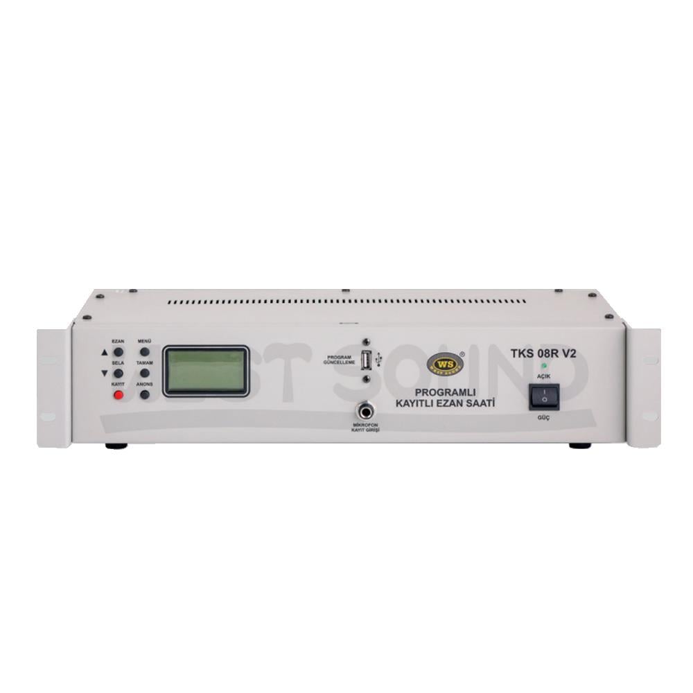 TKS 08 R V2 PROGRAMLI EZAN SAATİ (RACK TİPİ)