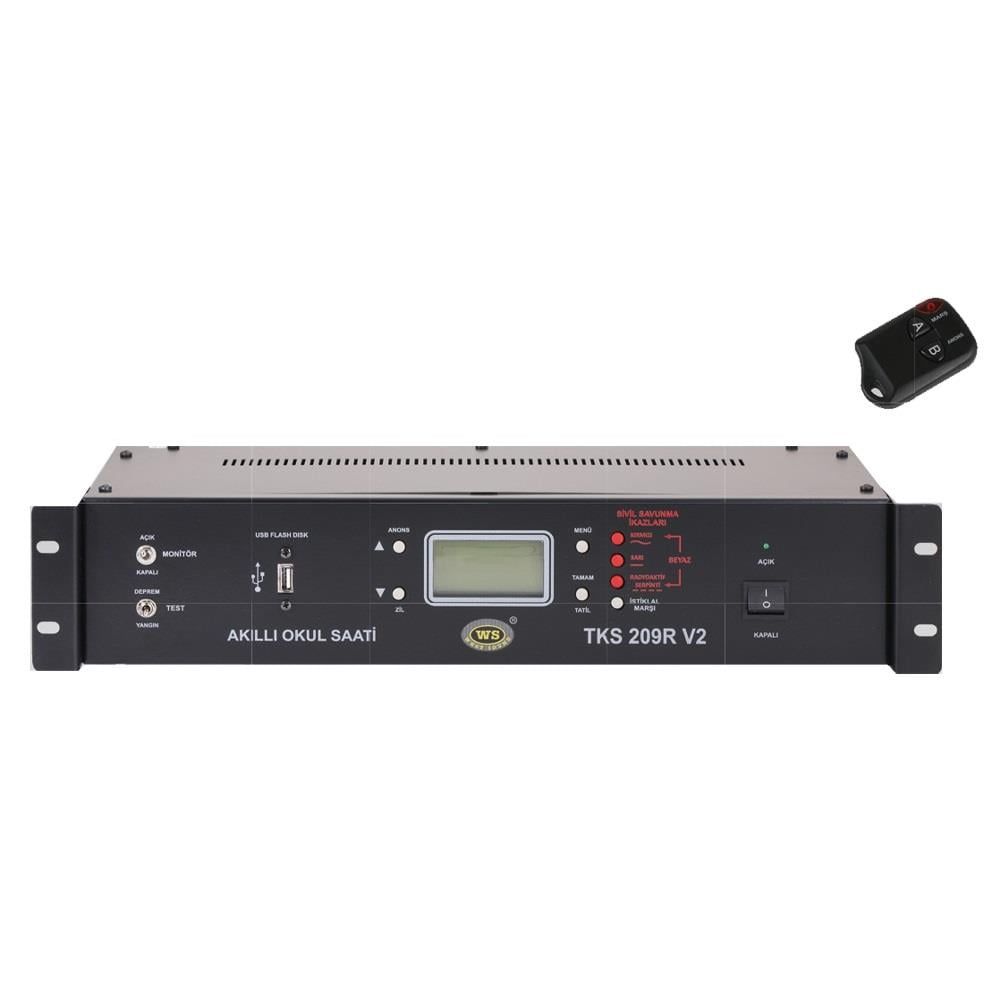 WEST SOUND TKS 209 R V2 USB GİRİŞLİ AKILLI OKUL SAATİ