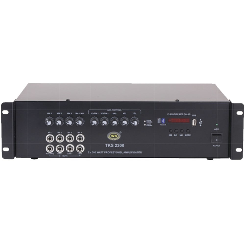 WEST SOUND TKS 2300ÖNCELİK GİRİŞLİMİKSER AMPLİFİKATÖR