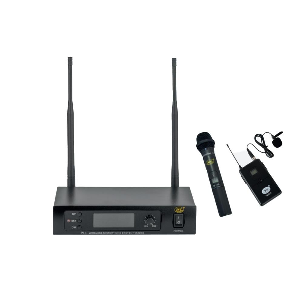 WEST SOUND TM 200 EY TEK EL TEK YAKA UHF 100 KANAL ÇİFT ANTEN TELSİZ MİKROFON